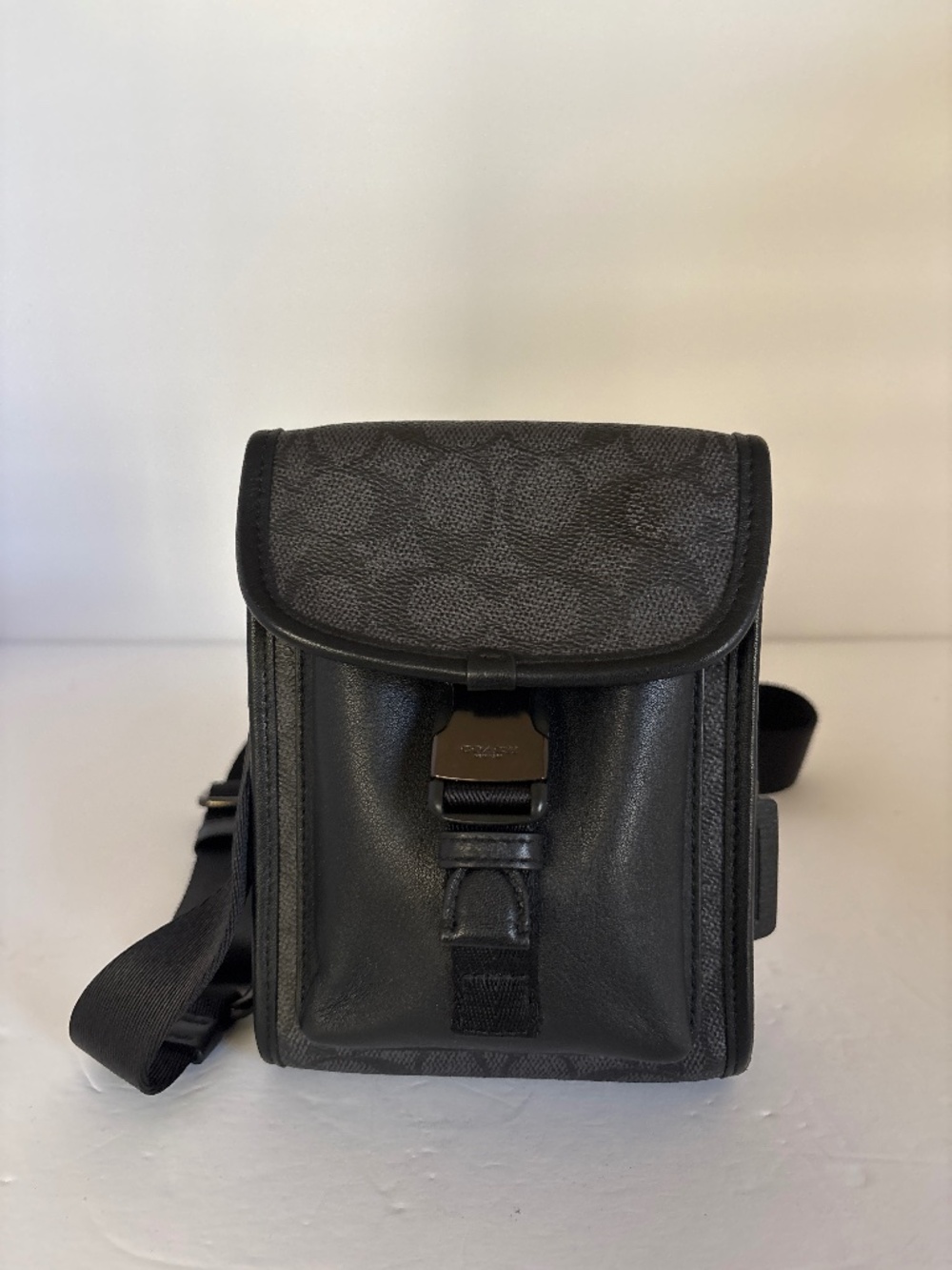 Coach C2600 Charter North South Signature Canvas Crossbody Bag